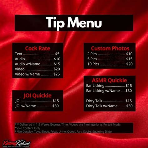 OnlyFans Menu Ideas, Tips & Examples (3 Free Templates)